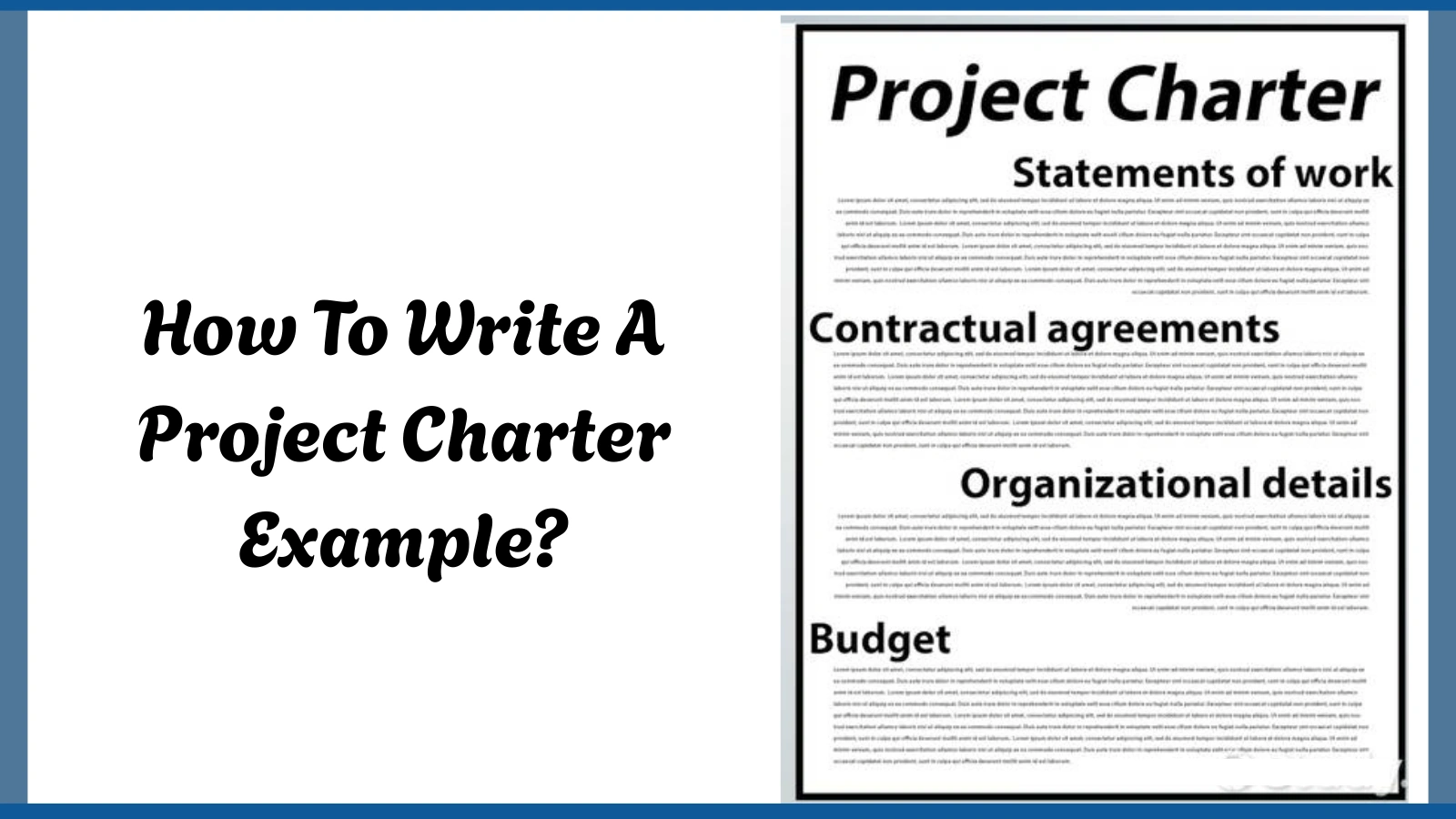 How-To-Write-A-Project-Charter-Example