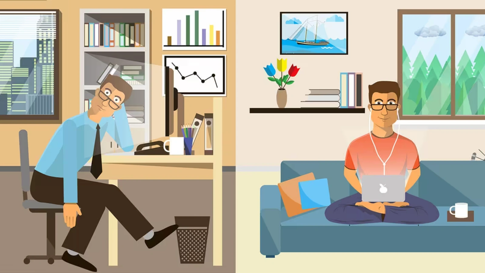 remote-vs-office-work-comparison 