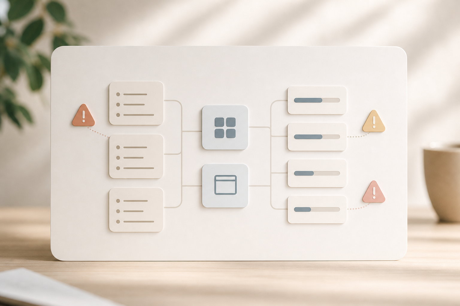 Illustration: common oversights employee monitoring and productivity tracking can surface for small teams