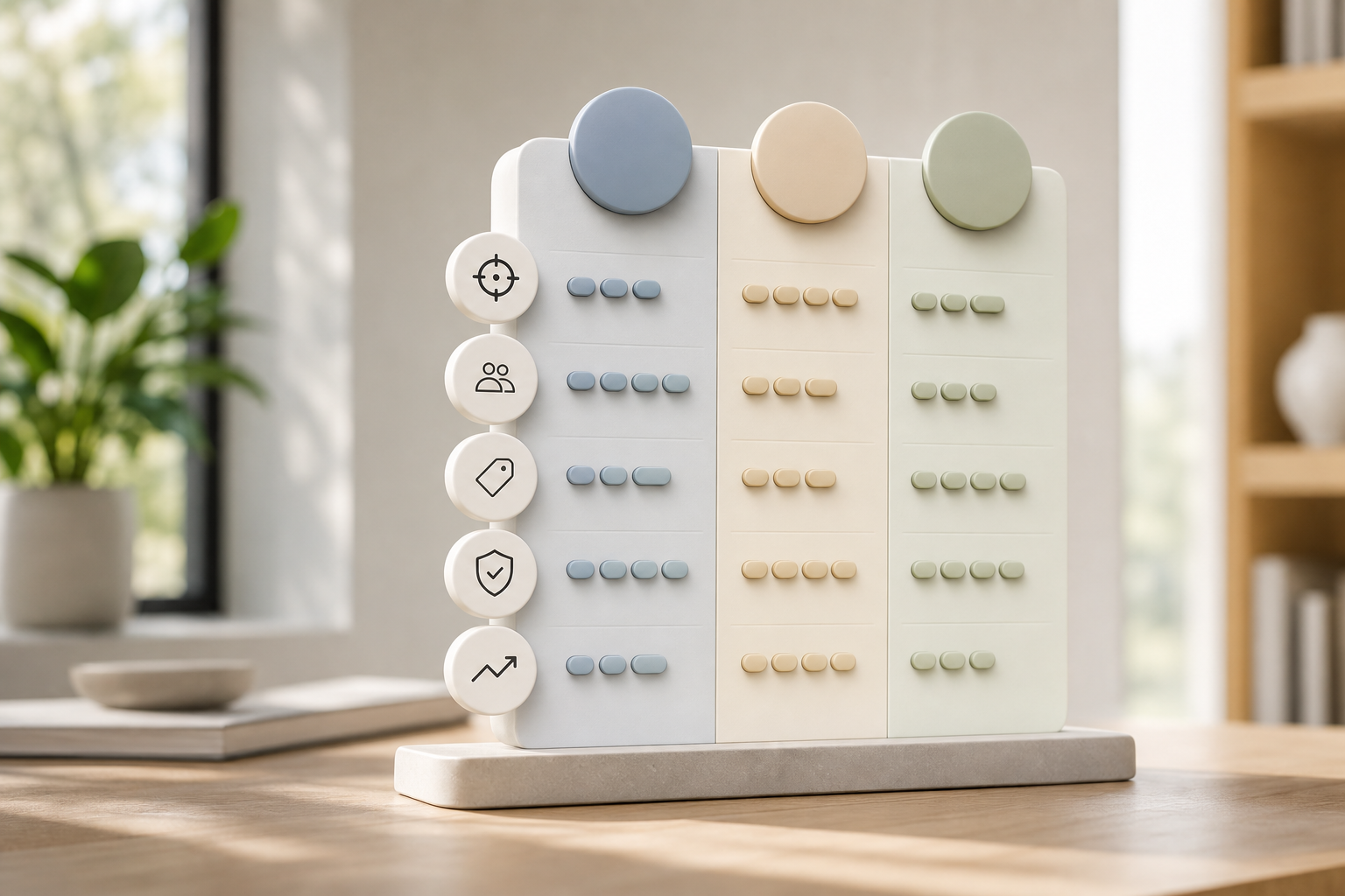 Vendor comparison chart for HR monitoring depth, integrations, and pricing