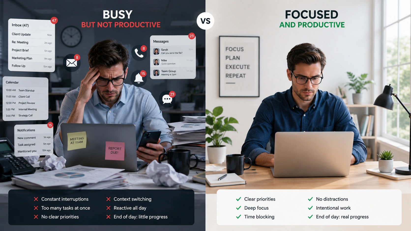 Why You're Busy But Not Productive (The Real Problem) why-you-are-busy-but-not-productive