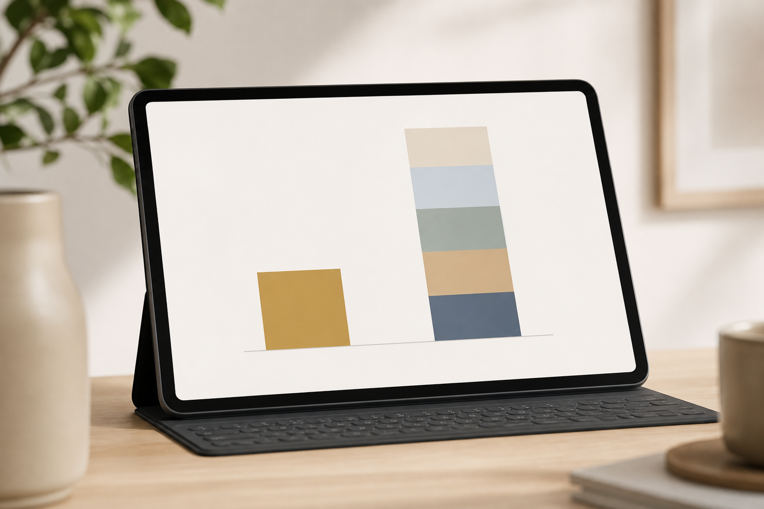 Cost breakdown bar chart for a 100-employee plant