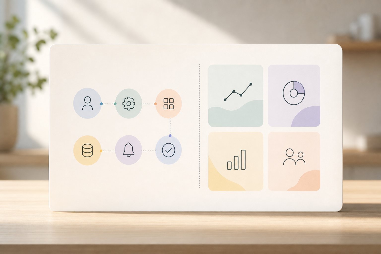 summary infographic of setup and metrics