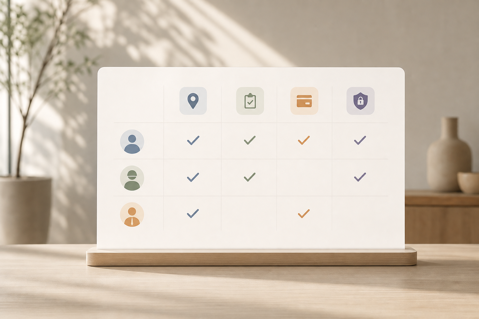 Comparison chart: GPS + tasks across HR suites