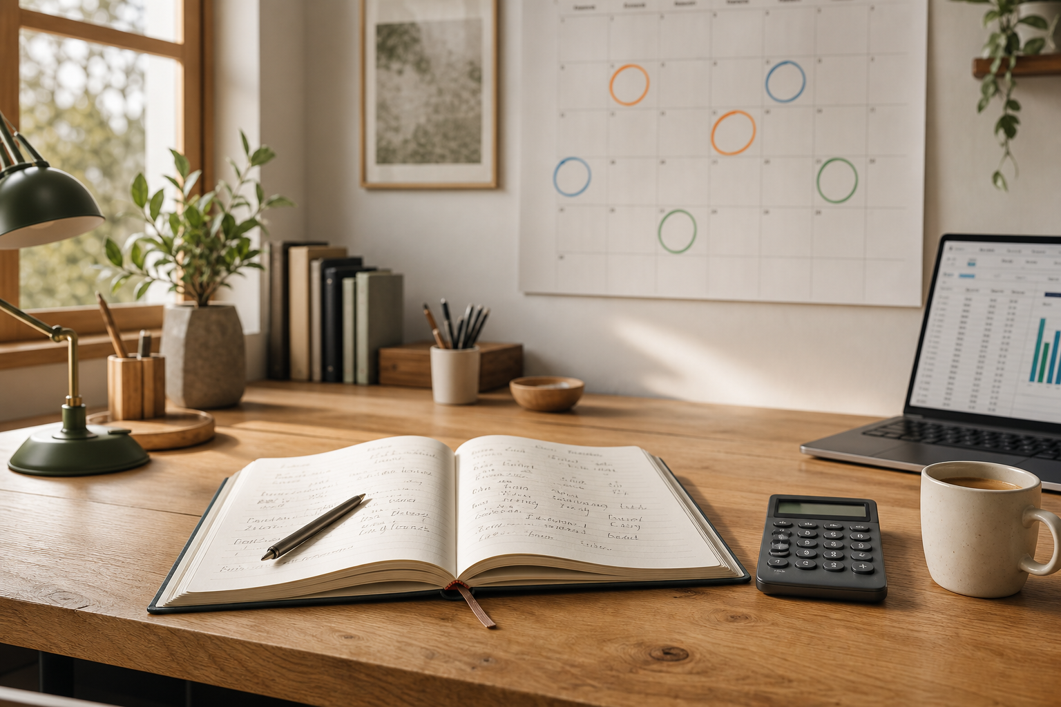 Step-by-step monthly hours calculator