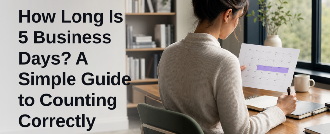 How Long Is 5 Business Days? A Simple Guide to Counting Correctly